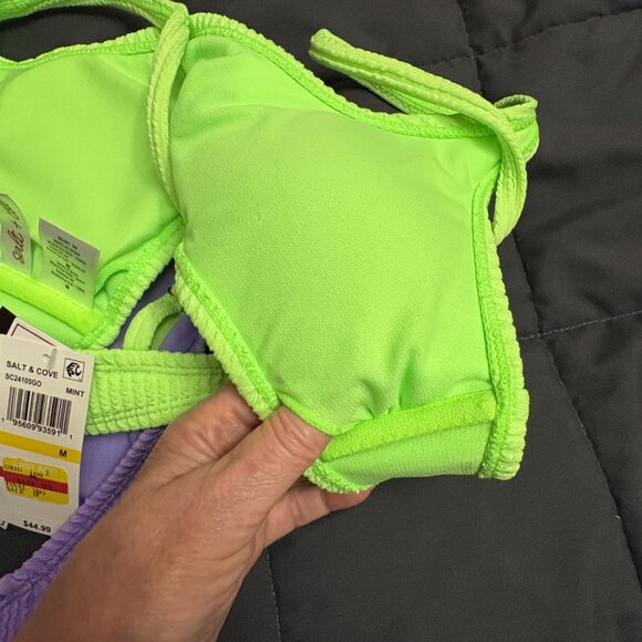 Salt & Cove Juniors' Colorblocked One-Piece Monokini - Size: Medium - NWT - Picture 10 of 16